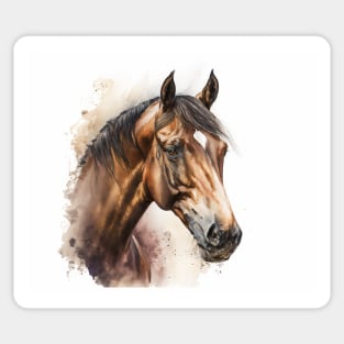 Horse Watercolour Painting Sticker